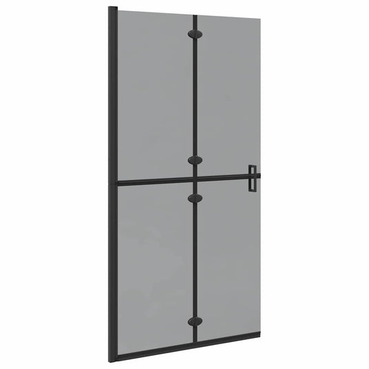 Vidaxl inloopdouchewand zwart 90 x 6.5 x 190 cm