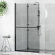 Vidaxl inloopdouchewand zwart 90 x 6.5 x 190 cm