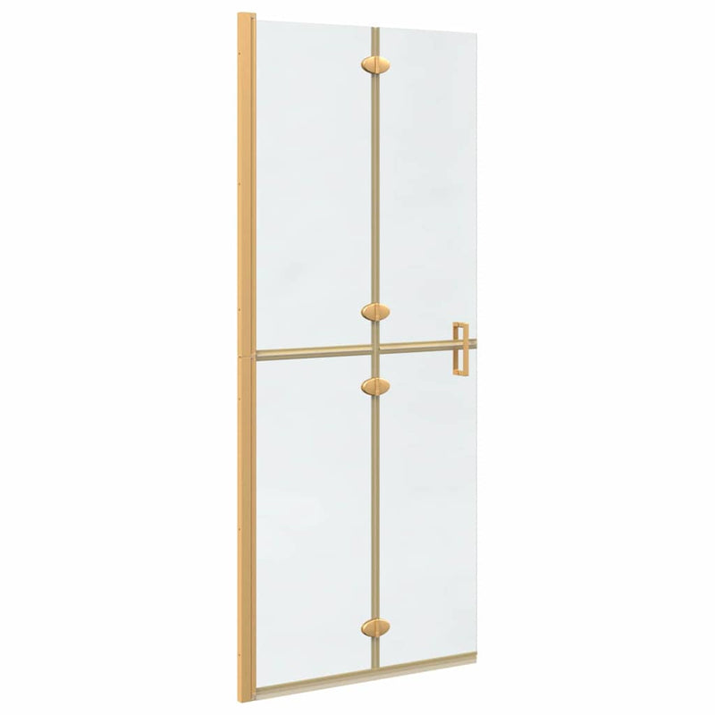 Afbeelding laden in galerijviewer, Vidaxl inloopdouchewand goud 90 x 6.5 x 190 cm
