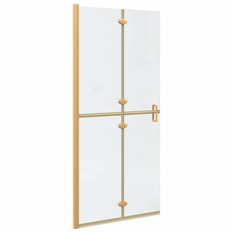 Afbeelding laden in galerijviewer, Vidaxl inloopdouchewand goud 90 x 6.5 x 190 cm
