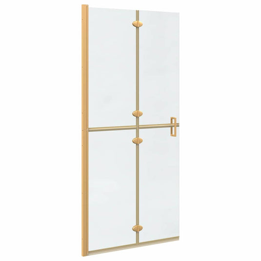 Vidaxl inloopdouchewand goud 90 x 6.5 x 190 cm
