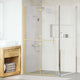 Vidaxl inloopdouchewand goud 90 x 6.5 x 190 cm