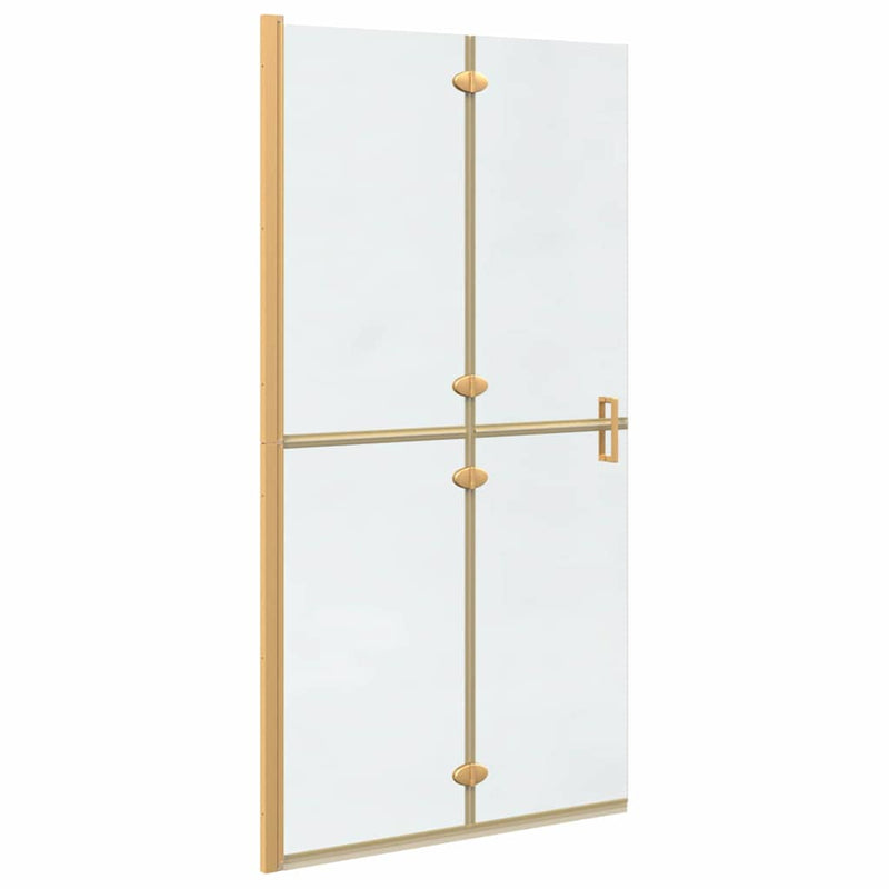 Afbeelding laden in galerijviewer, Vidaxl inloopdouchewand goud 90 x 6.5 x 190 cm
