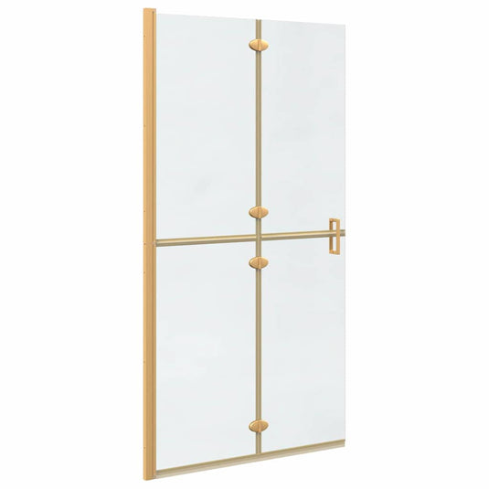 Vidaxl inloopdouchewand goud 90 x 6.5 x 190 cm