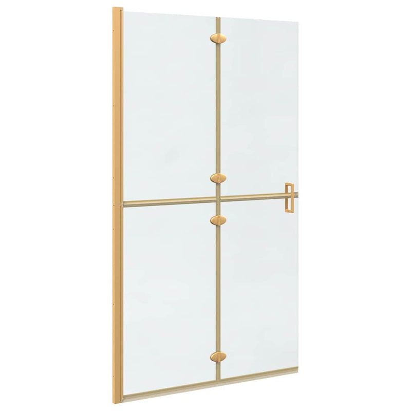 Afbeelding laden in galerijviewer, Vidaxl inloopdouchewand goud 90 x 6.5 x 190 cm
