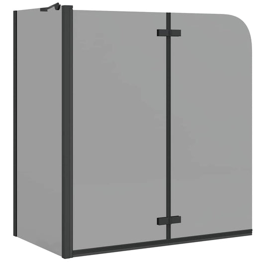 Vidaxl douche omhulsel zwart 120 x 68 x 130 cm esg-glas en aluminium