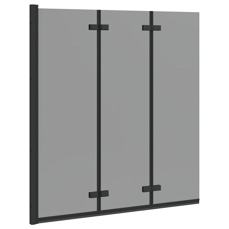 Afbeelding laden in galerijviewer, Vidaxl douche omhulsel zwart 130 x 138 cm esg-glas en aluminium
