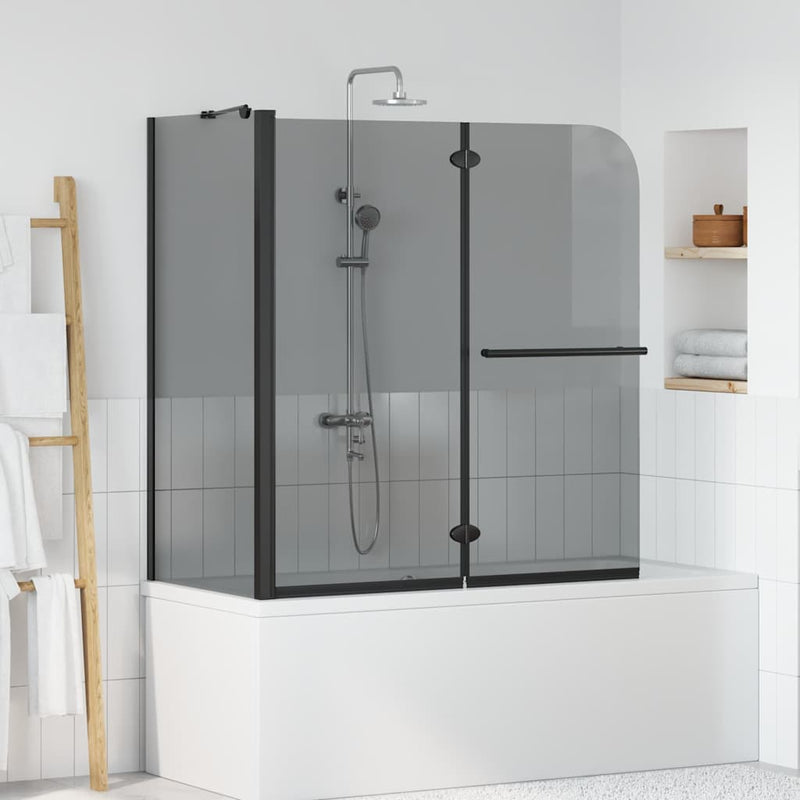 Afbeelding laden in galerijviewer, Vidaxl bi-vouw douche omheining donker transparant 120 x 67 x 129 cm
