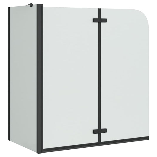 Vidaxl douche omhulsel zwart 120 x 68 x 130 cm esg-glas en aluminium