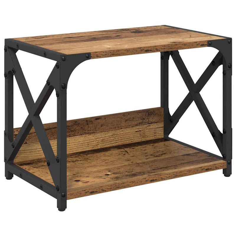 Afbeelding laden in galerijviewer, Vidaxl printerstand oud hout 44 x 26 x 31,5 cm bewerkt hout

