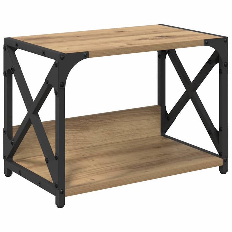 Afbeelding laden in galerijviewer, Vidaxl printerstand artisan eiken 44 x 26 x 31,5 cm bewerkt hout
