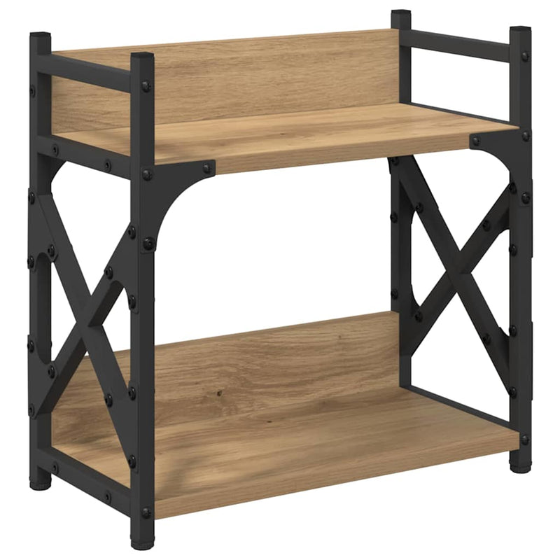 Afbeelding laden in galerijviewer, Vidaxl printerstand artisan eiken 40 x 20 x 40 cm bewerkt hout

