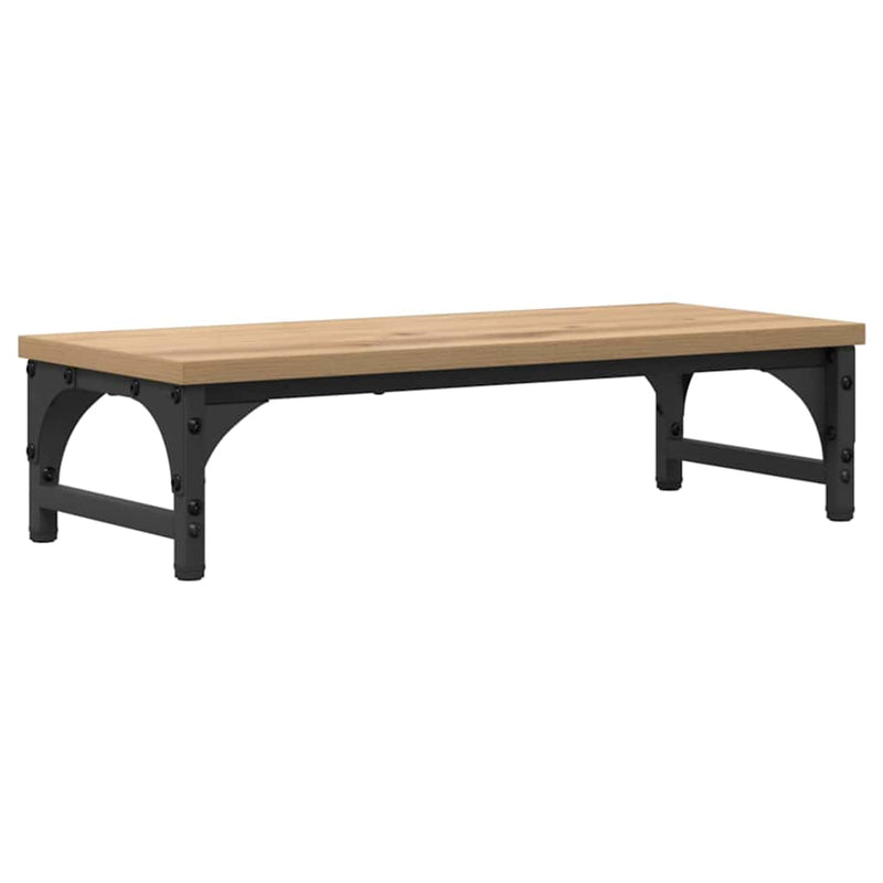 Afbeelding laden in galerijviewer, Vidaxl monitor stand artisan eiken 55 x 23 x 14 cm bewerkt hout
