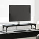 Vidaxl monitor stand zwart eiken 85 x 23 x 15,5 cm bewerkt hout
