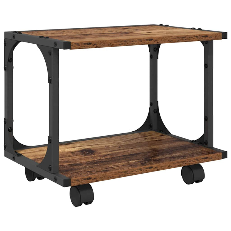 Afbeelding laden in galerijviewer, Vidaxl printerstand oud hout 41 x 28 x 33.5 cm bewerkt hout
