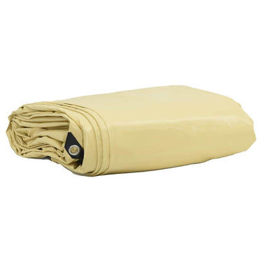 Vidaxl zeil 650g m² beige 4 x 8 m canvas met pvc-coating