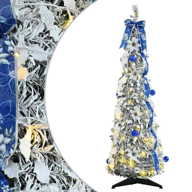 Afbeelding laden in galerijviewer, Vidaxl kunstkerstboom wit 120 cm pvc
