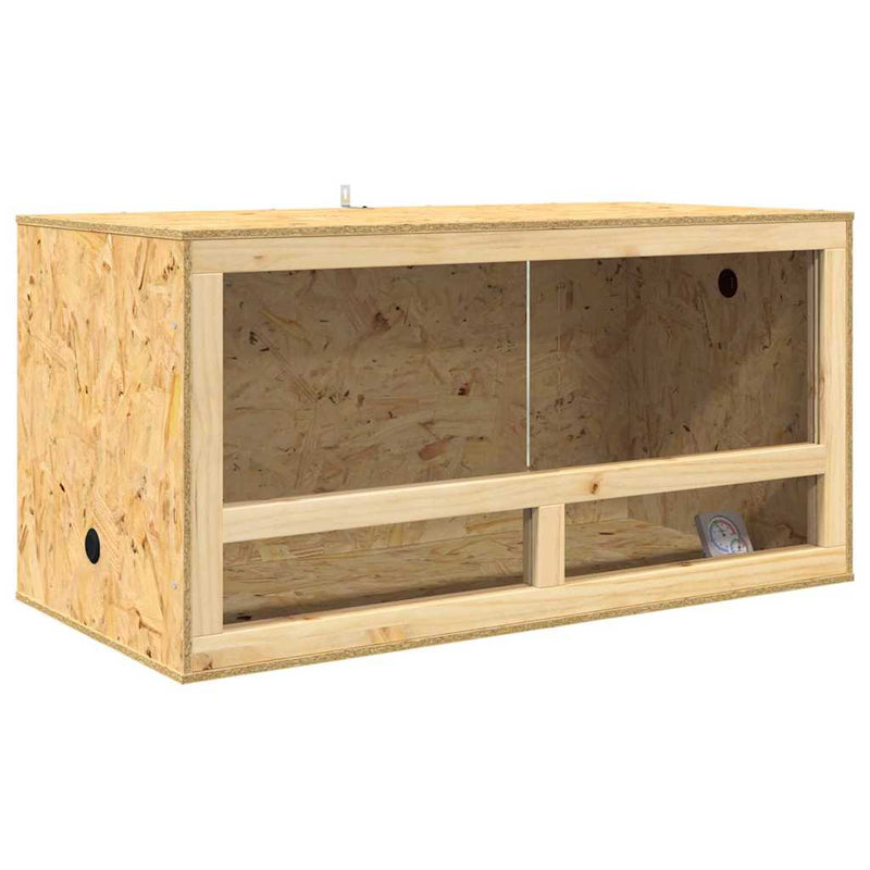 Afbeelding laden in galerijviewer, Vidaxl terrarium bruin 100 x 50 x 50 cm osb
