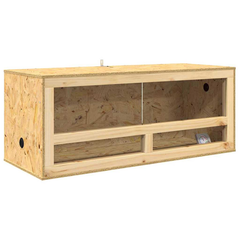 Afbeelding laden in galerijviewer, Vidaxl terrarium bruin 100 x 40 x 40 cm osb
