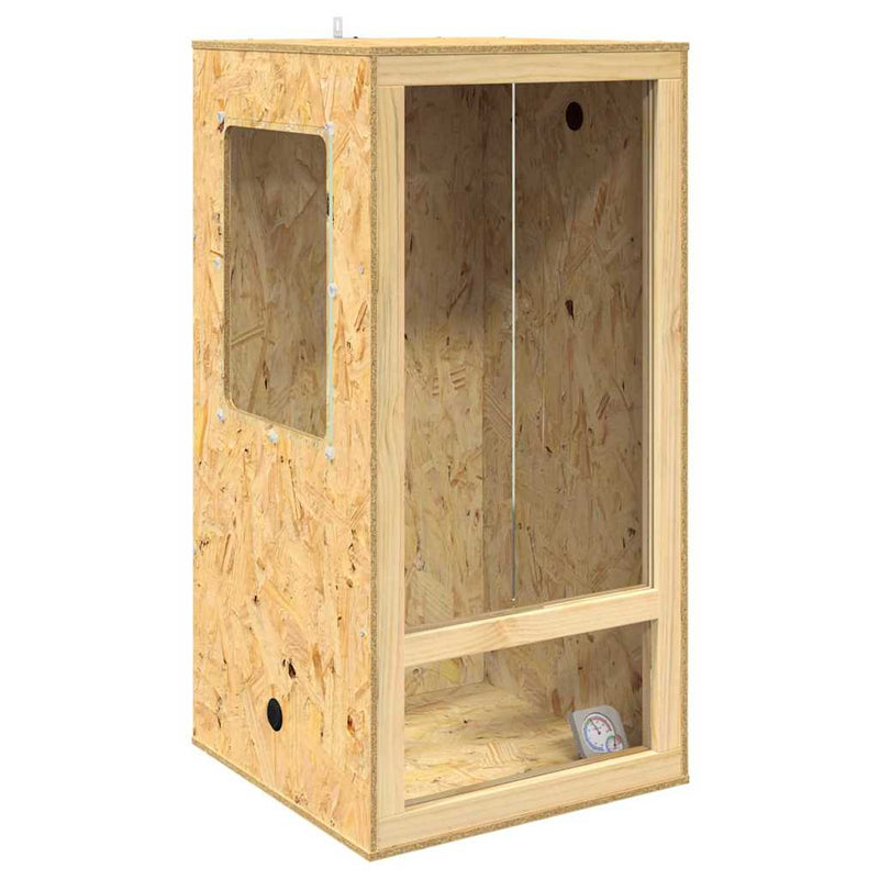 Afbeelding laden in galerijviewer, Vidaxl terrarium bruin 50 x 50 x 100 cm osb
