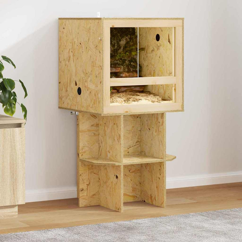 Afbeelding laden in galerijviewer, Vidaxl terrariumbasis bruin 50 x 50 x 50 cm osb
