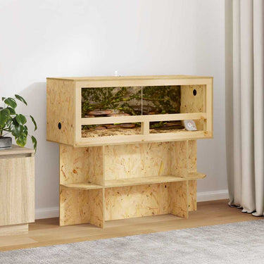 Vidaxl terrariumbasis met plank bruin 100 x 40 x 50 cm osb