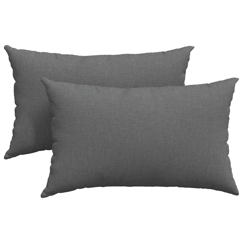Afbeelding laden in galerijviewer, Vidaxl sofa kussens 2 pcs donkergrijs 50 x 30 cm stof
