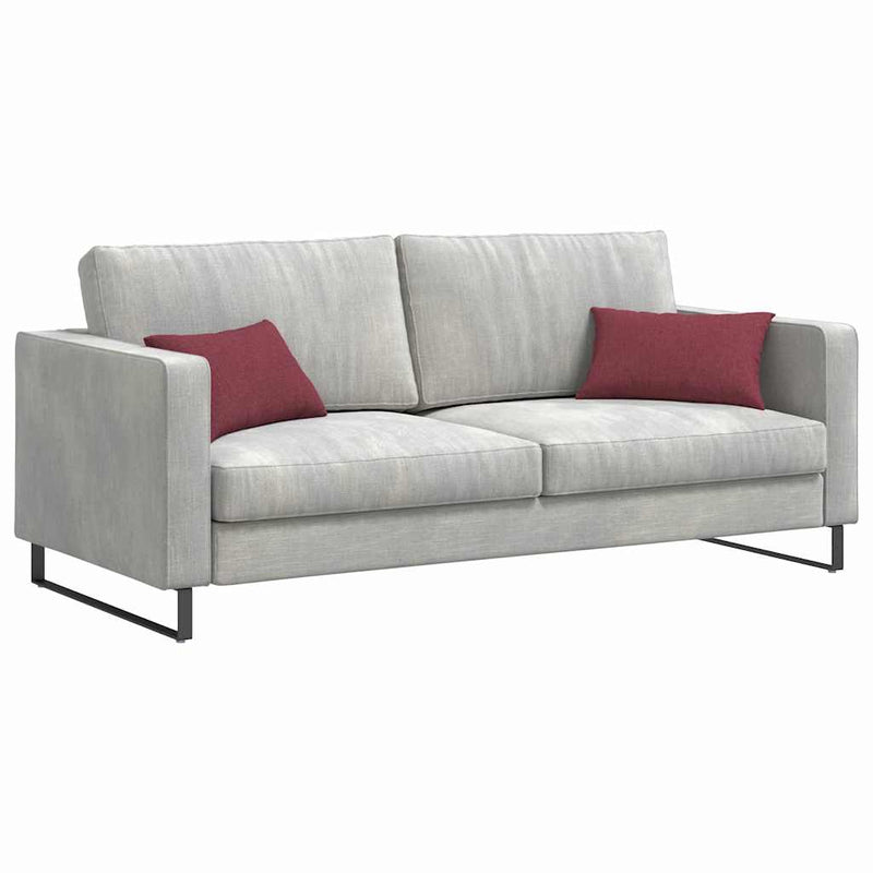 Afbeelding laden in galerijviewer, Vidaxl sofa kussens 2 pcs wijnrood 50 x 30 cm stof
