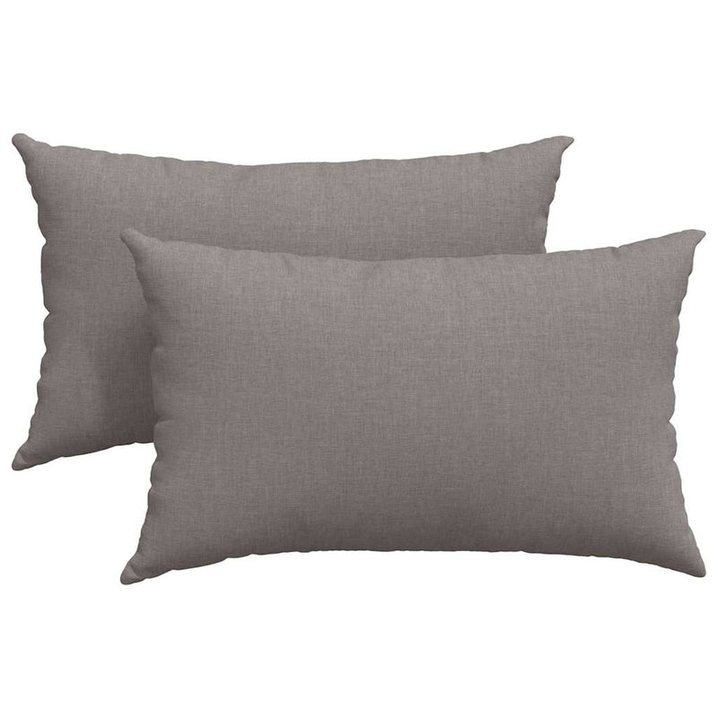 Afbeelding laden in galerijviewer, Vidaxl sofa kussens 2 st stof taupe 50 x 30 cm
