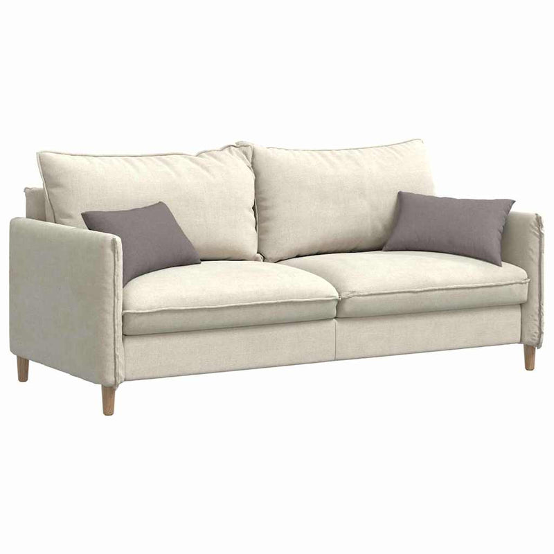 Afbeelding laden in galerijviewer, Vidaxl sofa kussens 2 st stof taupe 50 x 30 cm
