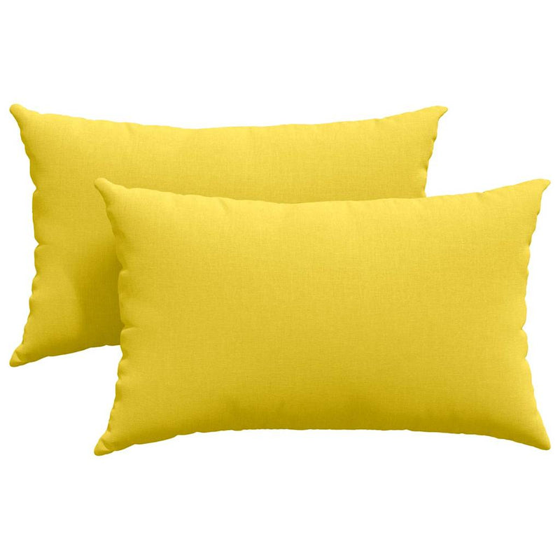 Afbeelding laden in galerijviewer, Vidaxl sofa kussens 2 pcs lichtgeel 50 x 30 cm stof
