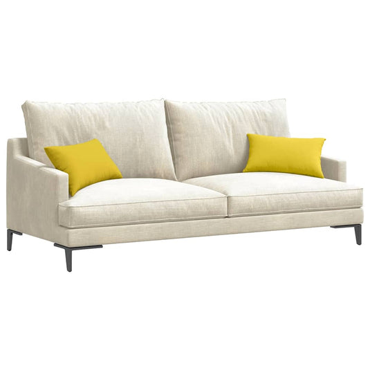 Vidaxl sofa kussens 2 pcs lichtgeel 50 x 30 cm stof
