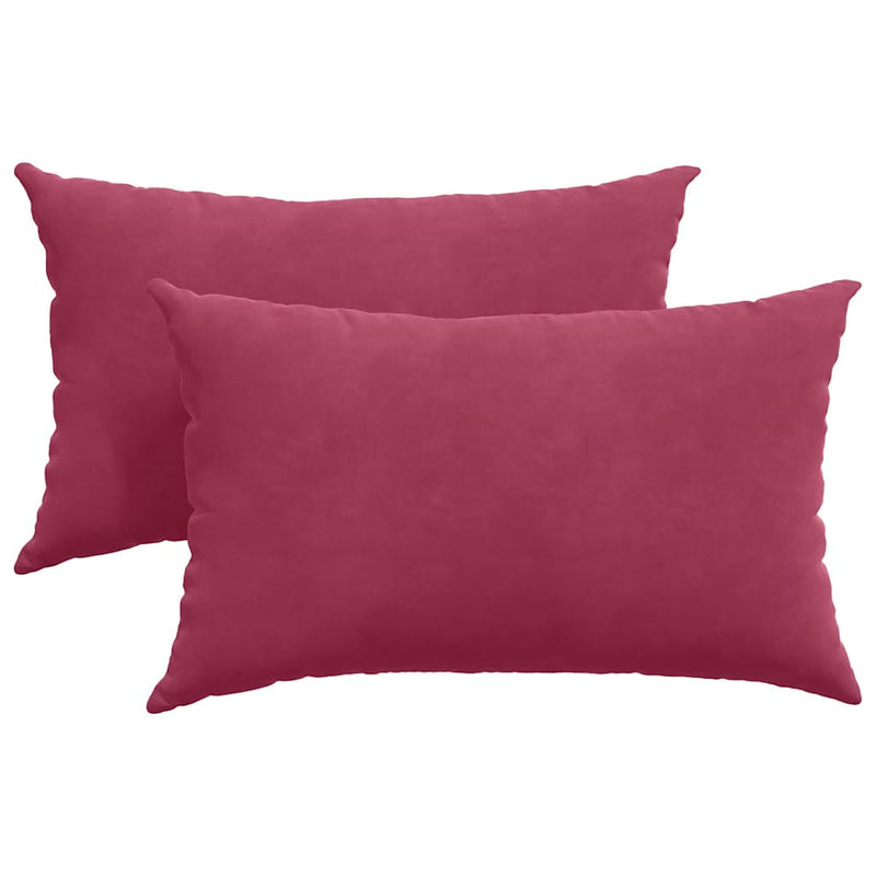 Afbeelding laden in galerijviewer, Vidaxl sofa kussens 2 stuks wijnrood 50 x 30 cm cordstof
