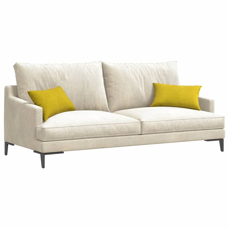 Afbeelding laden in galerijviewer, Vidaxl sofa kussens 2 stuks geel 50 x 30 cm cordstof
