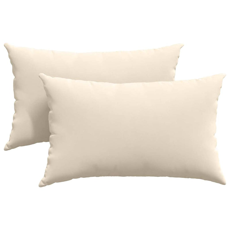 Afbeelding laden in galerijviewer, Vidaxl sofa kussens 2 stuks beige 50 x 30 cm stof
