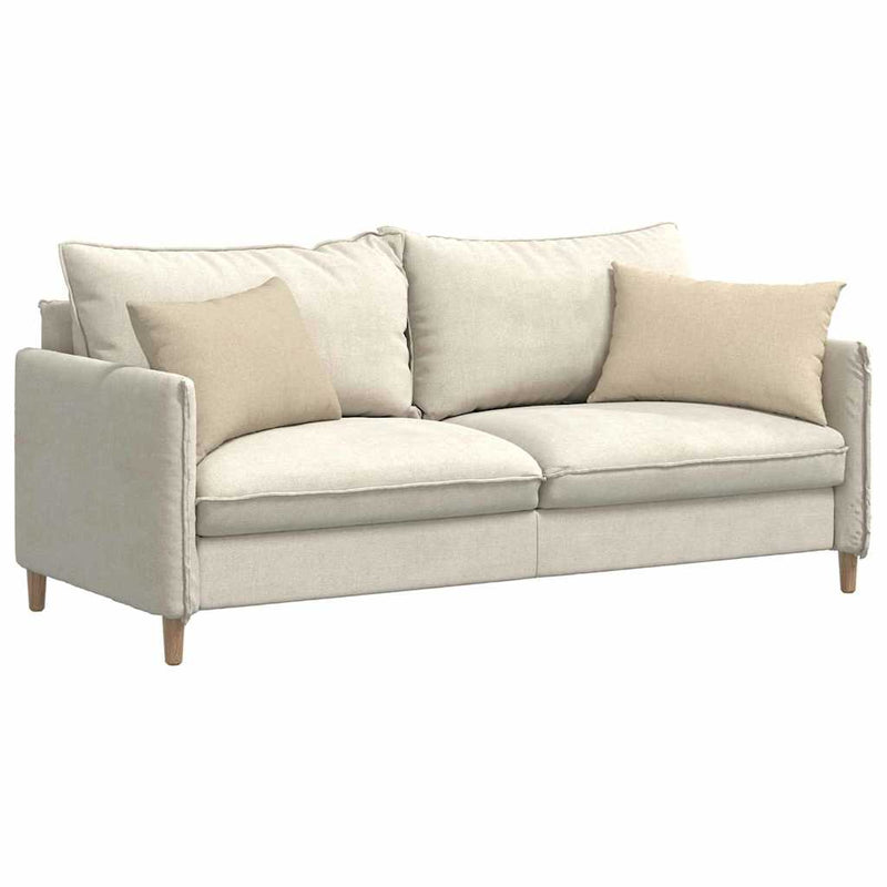 Afbeelding laden in galerijviewer, Vidaxl sofa kussens 2 pcs crème 60 x 40 cm stof
