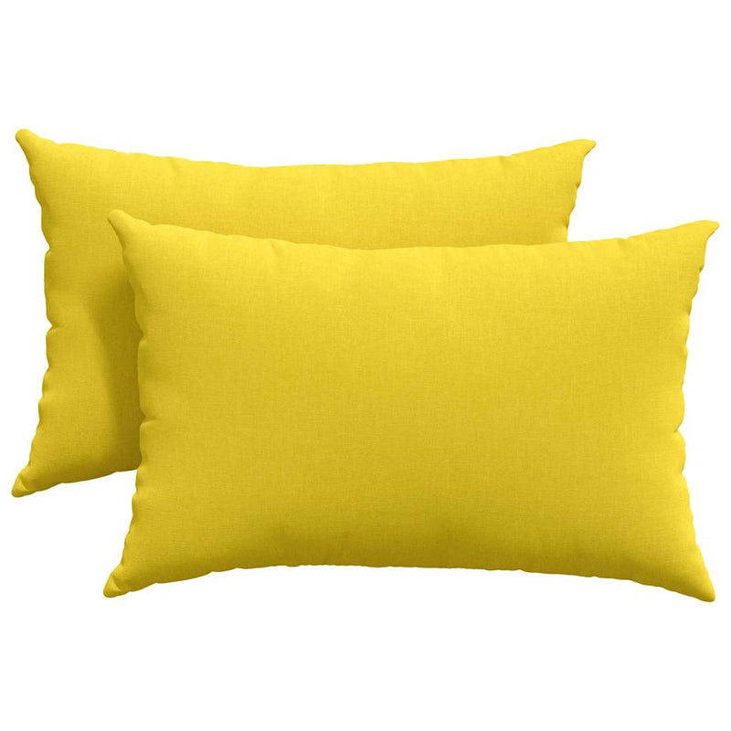 Afbeelding laden in galerijviewer, Vidaxl sofa kussens 2 pcs lichtgeel 60 x 40 cm stof
