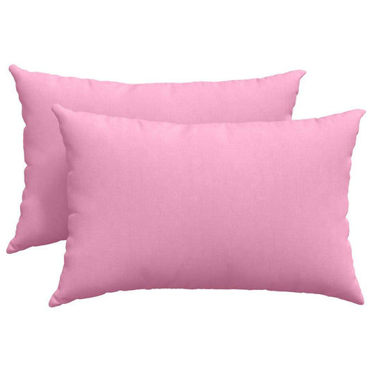 Vidaxl sofa kussens 2 pcs roze 60 x 40 cm stof