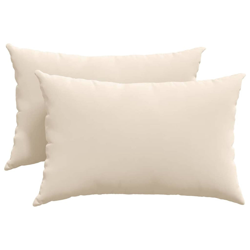 Afbeelding laden in galerijviewer, Vidaxl sofa kussens 2 st stof beige 60 x 40 cm
