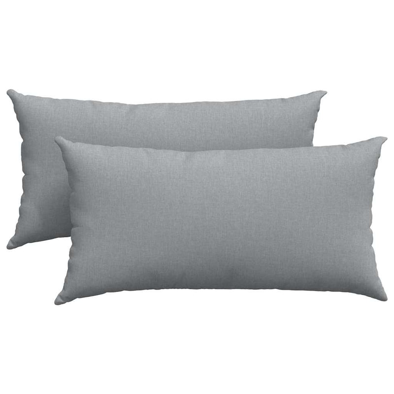 Afbeelding laden in galerijviewer, Vidaxl sofa kussens 2 pcs lichtgrijs 80 x 40 cm stof
