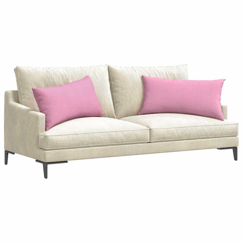 Afbeelding laden in galerijviewer, Vidaxl sofa kussens 2 pcs roze 80 x 40 cm stof
