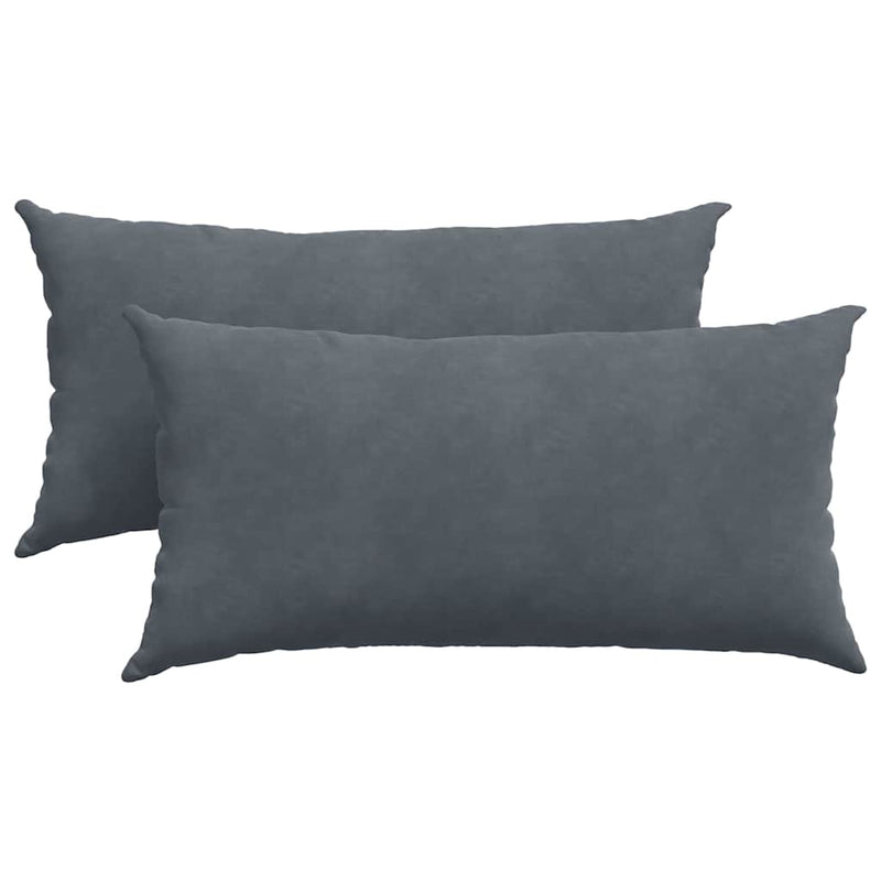 Afbeelding laden in galerijviewer, Vidaxl sofa kussens 2 stuks donkergrijs 80 x 40 cm cordstof
