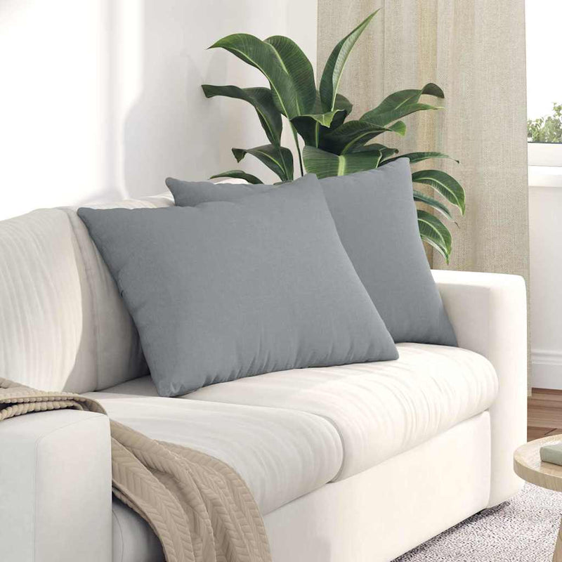 Afbeelding laden in galerijviewer, Vidaxl sofa kussens 2 pcs lichtgrijs 70 x 50 cm stof
