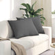 Vidaxl sofa kussens 2 pcs donkergrijs 70 x 50 cm stof