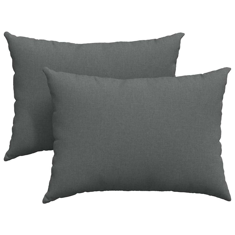 Afbeelding laden in galerijviewer, Vidaxl sofa kussens 2 pcs donkergrijs 70 x 50 cm stof
