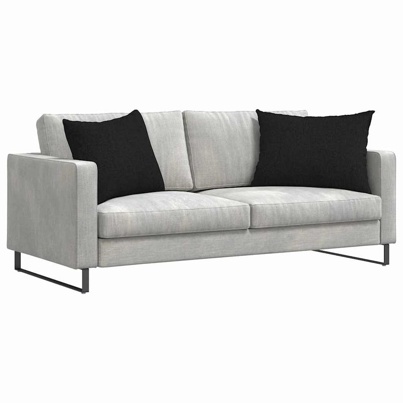 Afbeelding laden in galerijviewer, Vidaxl sofa kussens 2 st stof zwart 70 x 50 cm
