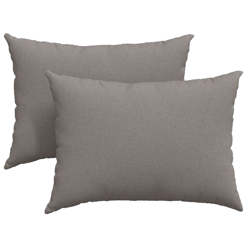 Afbeelding laden in galerijviewer, Vidaxl sofa kussens 2 st stof taupe 70 x 50 cm
