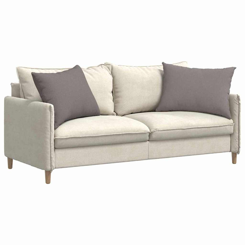Afbeelding laden in galerijviewer, Vidaxl sofa kussens 2 st stof taupe 70 x 50 cm

