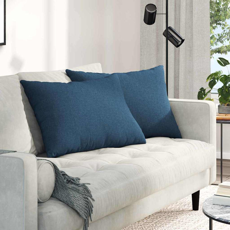 Afbeelding laden in galerijviewer, Vidaxl sofa kussens 2 pcs blauw 70 x 50 cm stof
