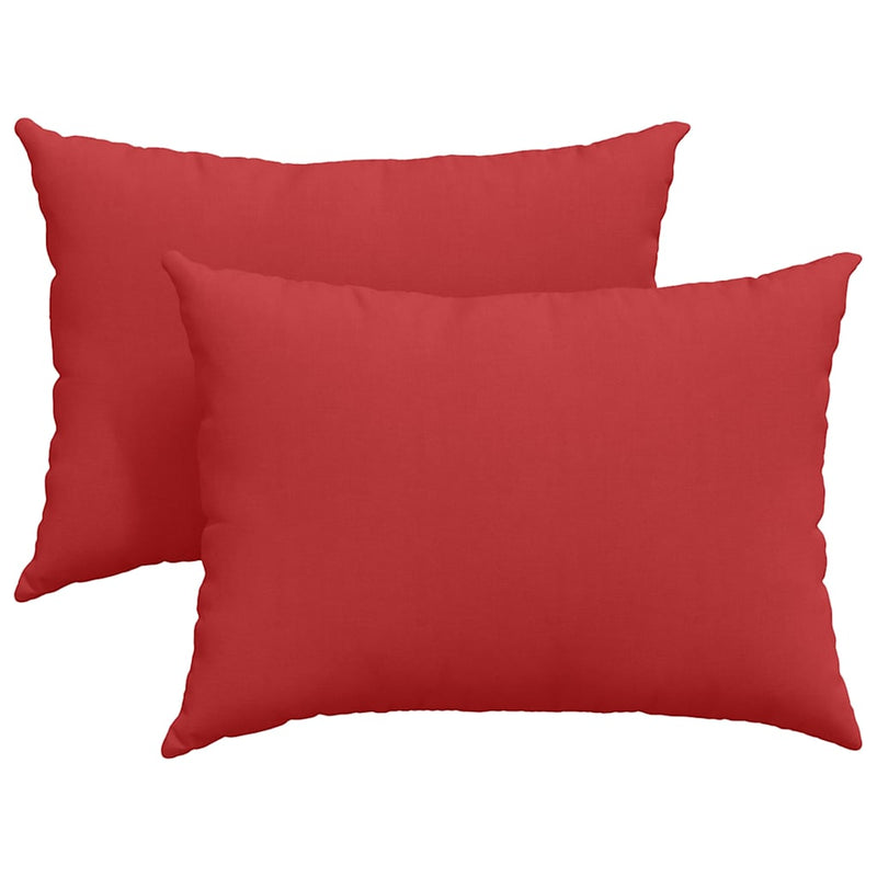 Afbeelding laden in galerijviewer, Vidaxl sofa kussens 2 pcs rood 70 x 50 cm stof
